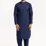 Men Latha shalwar qameez blue white