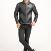 men regular fit jacket synthetic